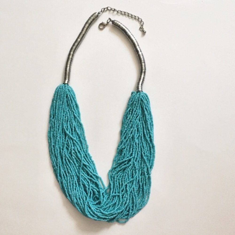 Anthropologie Turquoise Multistrand Necklace